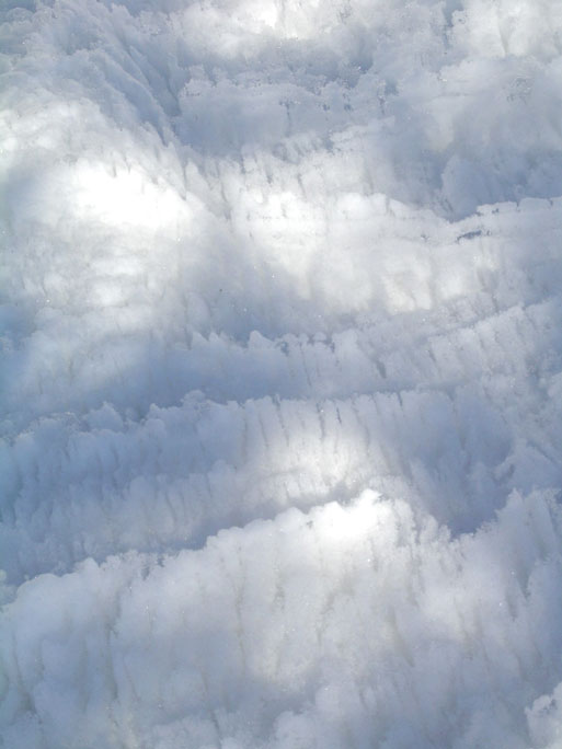 interesting spring snow