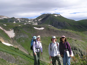 heading into Senator Beck Basin to begin 2009 plant survey