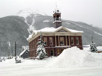 Town Hall in Silverton after January 2010 Storms